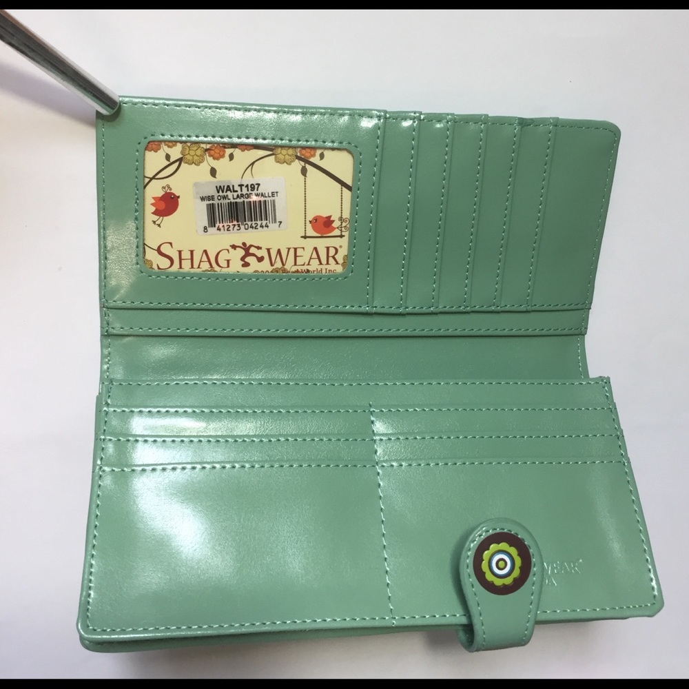 NWT Owl Wallet - Light Green - Vegan Leather - Picture 5 of 5